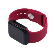 Silicone Watch Band for for Apple Watch 42/44/45 mm S/M Rose Red