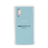 Silicone Case for Samsung Note 10+ (Full Protection) Ice Sea Blue