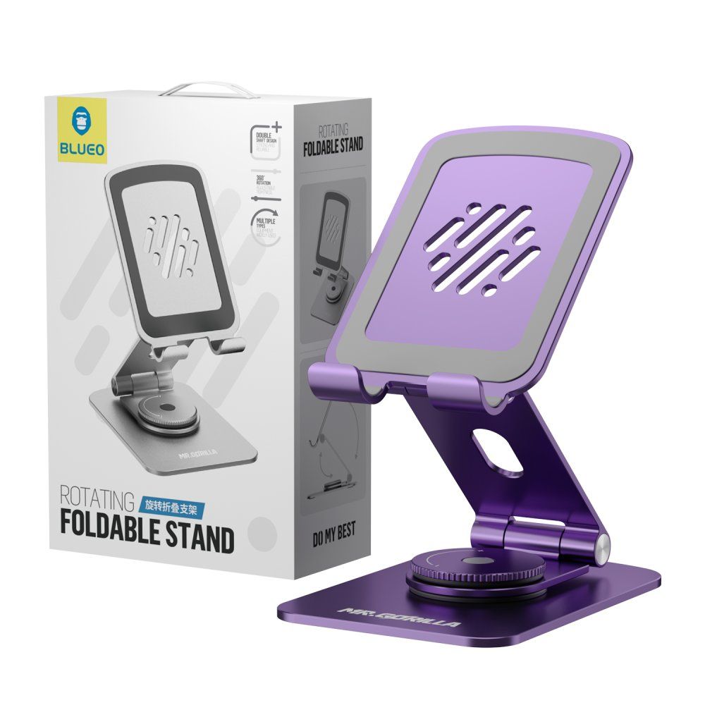 Blueo Rotary Folding Phone Stand Dark Purple