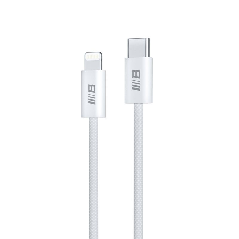 Blueo Braided PD Fast Charging USB-C to Lightning Cable White