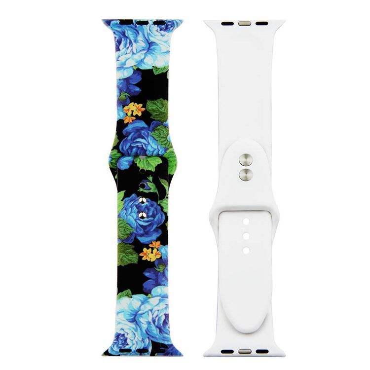 Painted Silicone Watch Band for Apple Watch 42/44mm S/M 14