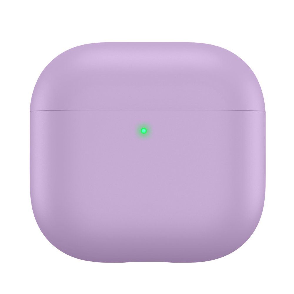AhaStyle Ultra-Thin Colorful Silicone Case for Airpods 4 Lavender Purple