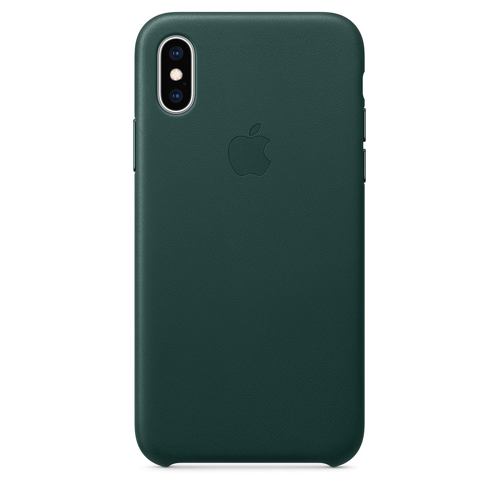 Apple Leather Case 1:1 for iPhone Xs  Max Forest Green