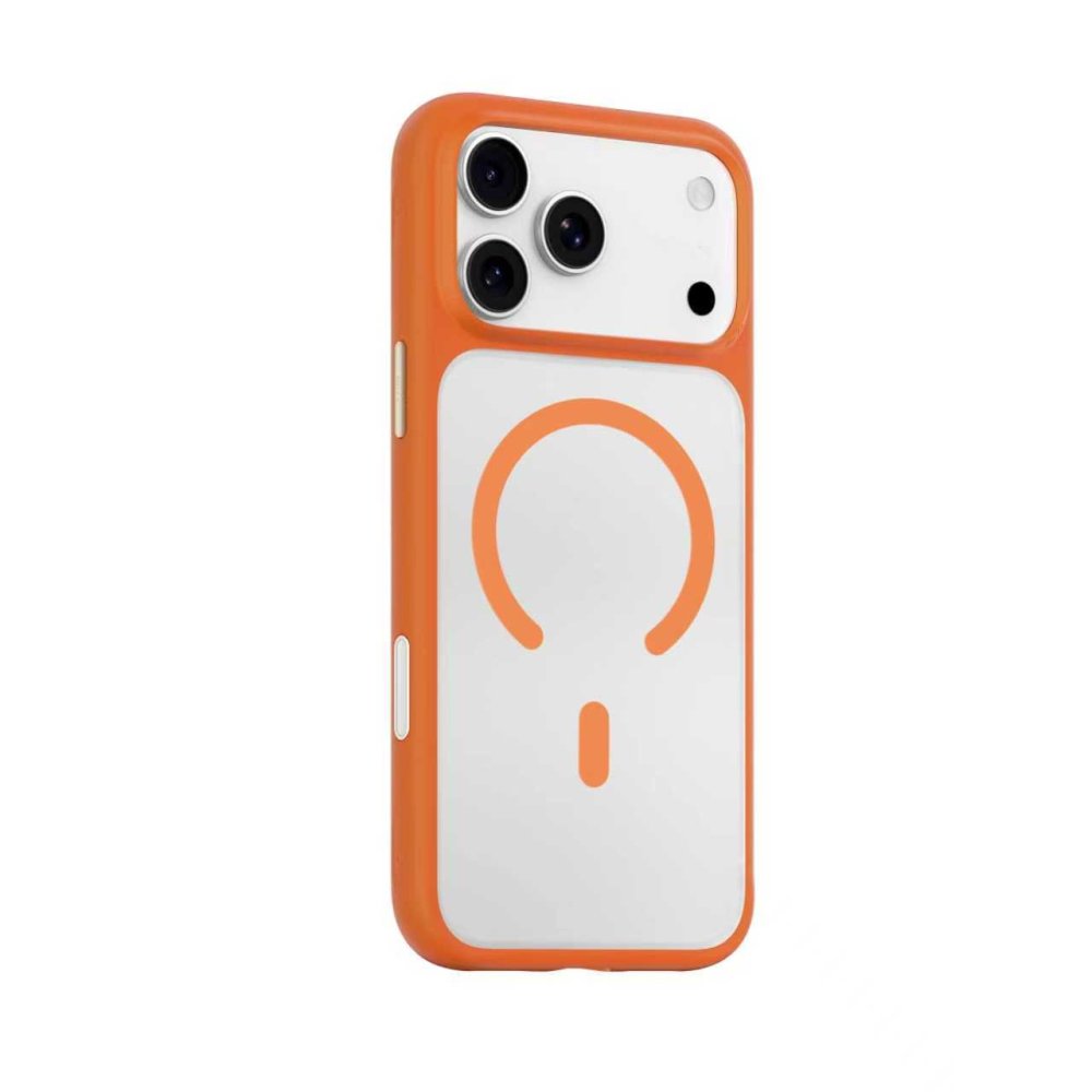 Blueo Frosted Anti-Drop Case for iPhone 17 Pro Max with MagSafe Orange
