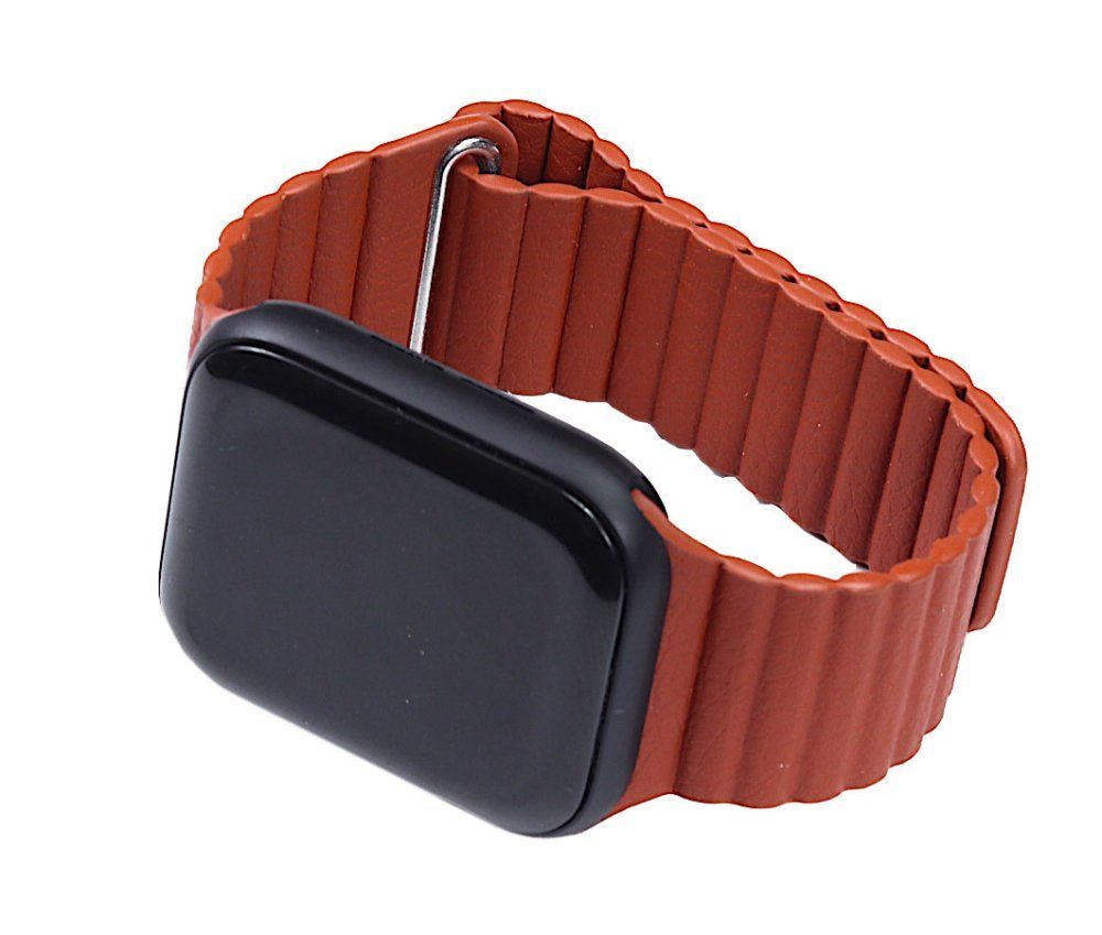 Magnetic Leather Loop For Apple Watch 38/40 mm Saddle Brown