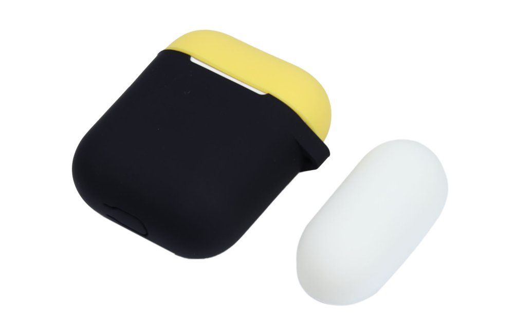 Devia Naked 2 Silicone Case Suit for Airpods Black/Yellow