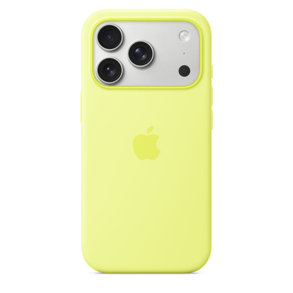 Apple Silicone Case 1:1 for iPhone 17 Pro Max with MagSafe Neon Yellow