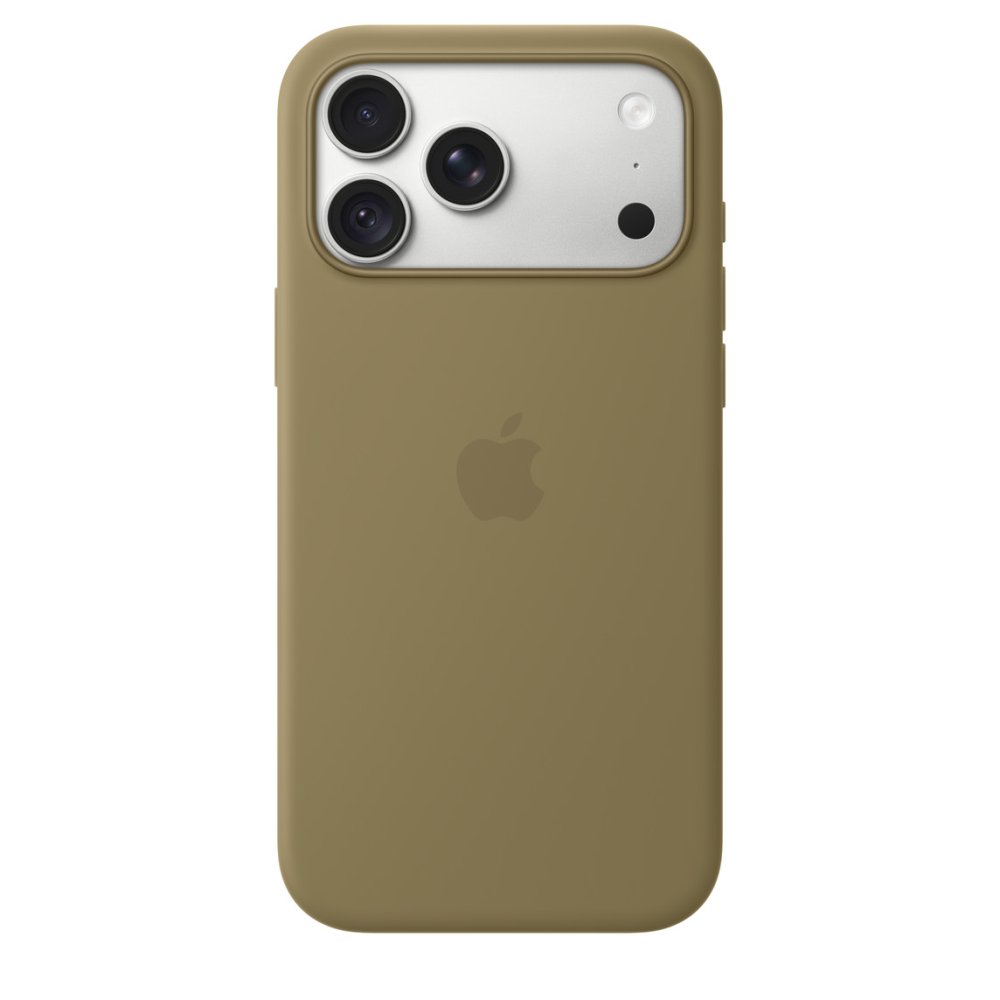 Apple Silicone Case 1:1 for 18 Pro with MagSafe Olive