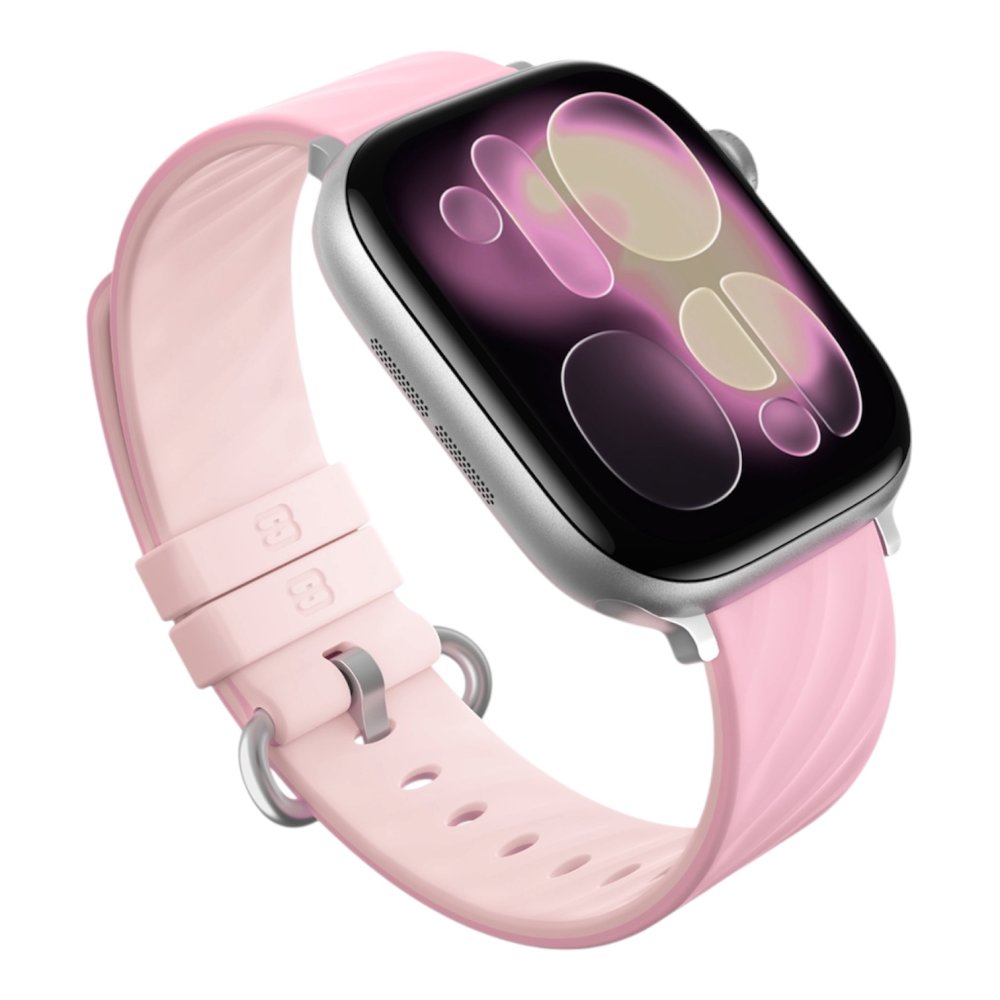Blueo Lolipop Silicone Band for Apple Watch 42/44/45/46/49 mm Pink White