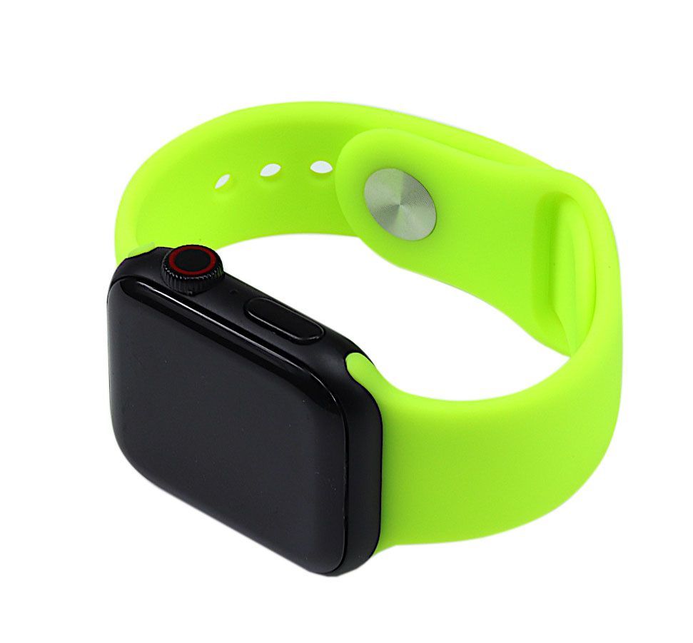 Silicone Watch Band for for Apple Watch 38/40mm S/M Fluorescence Yellow