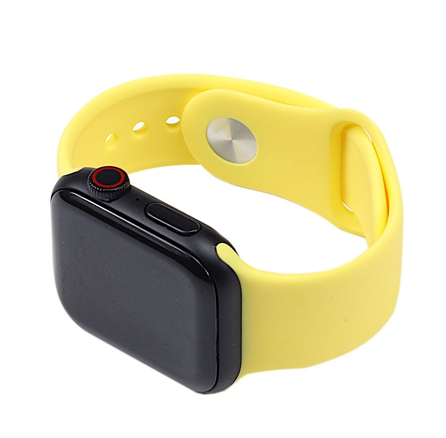 Silicone Watch Band for for Apple Watch 42/44mm S/M Yellow