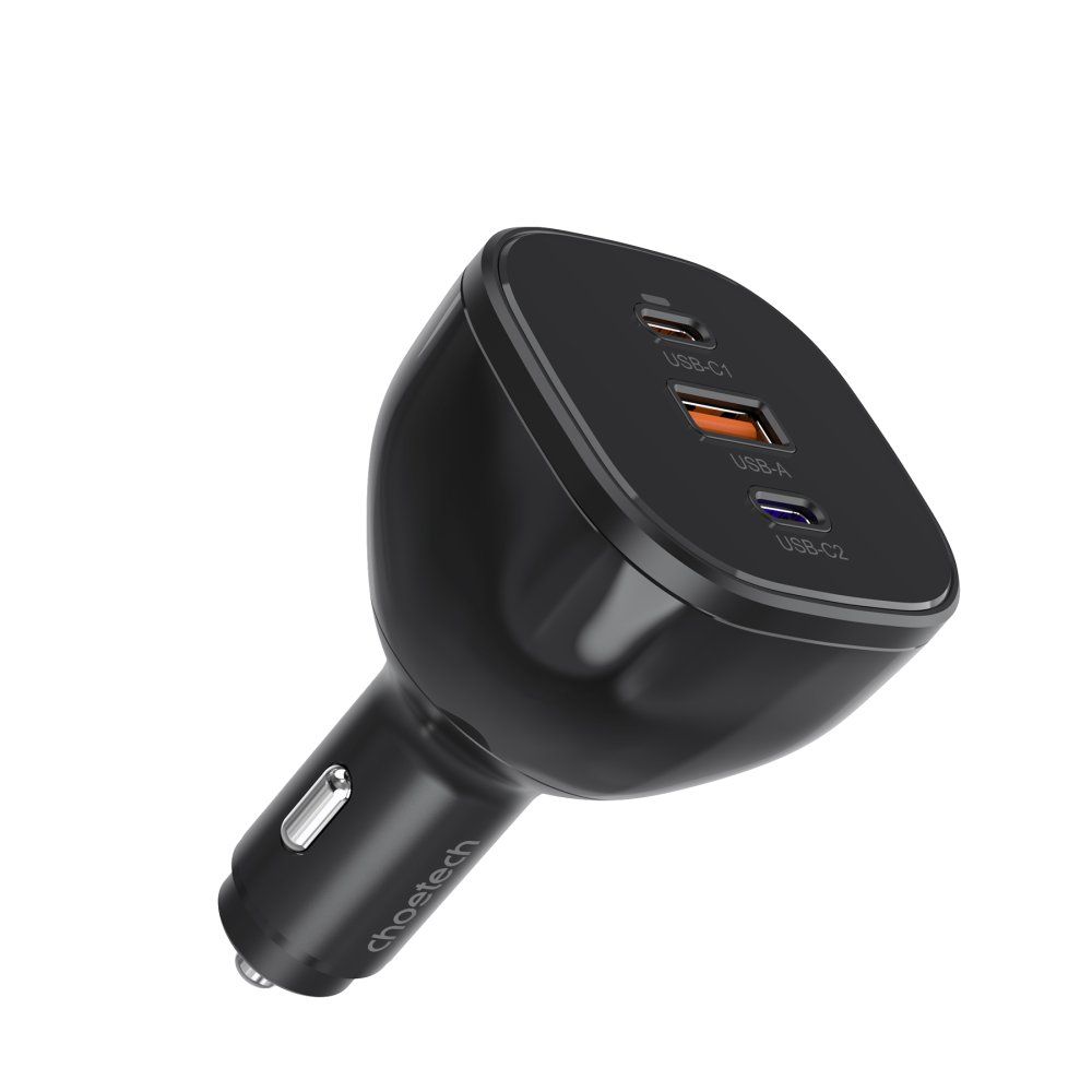 Choetech 160W PD3.1 Dual USB-C/USB-A Fast Car Charger