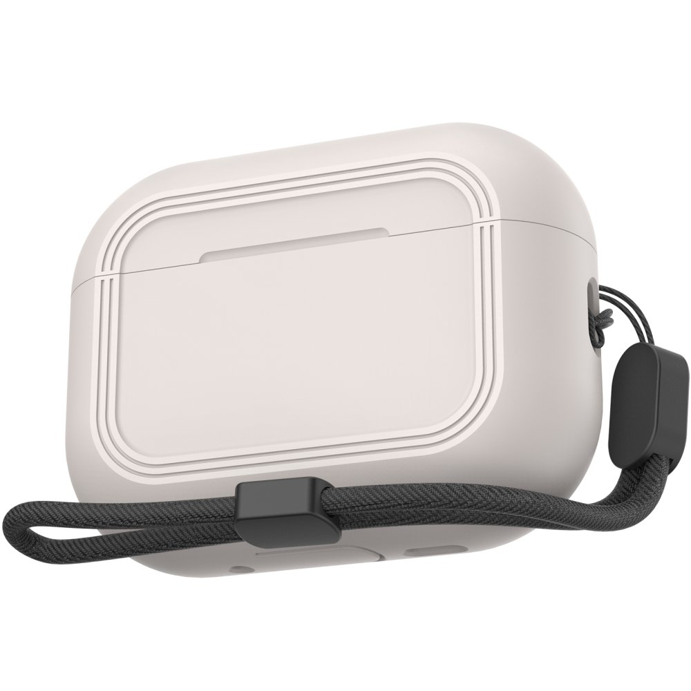 AhaStyle SoftGrip Silicone Case for Airpods Pro 3 Light Grey