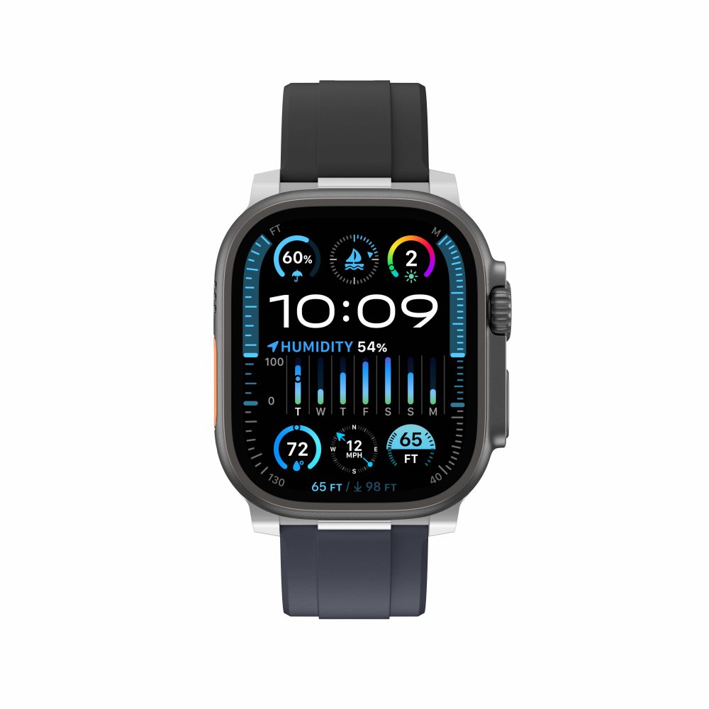 AmazingThing Chrono Band for Apple Watch 42/44/45/46/49 mm Iron Grey/Black