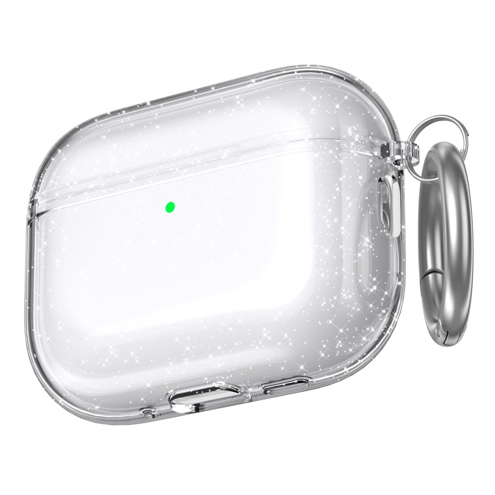 AhaStyle Transparent TPU Case for Airpods Pro 3 Glitter