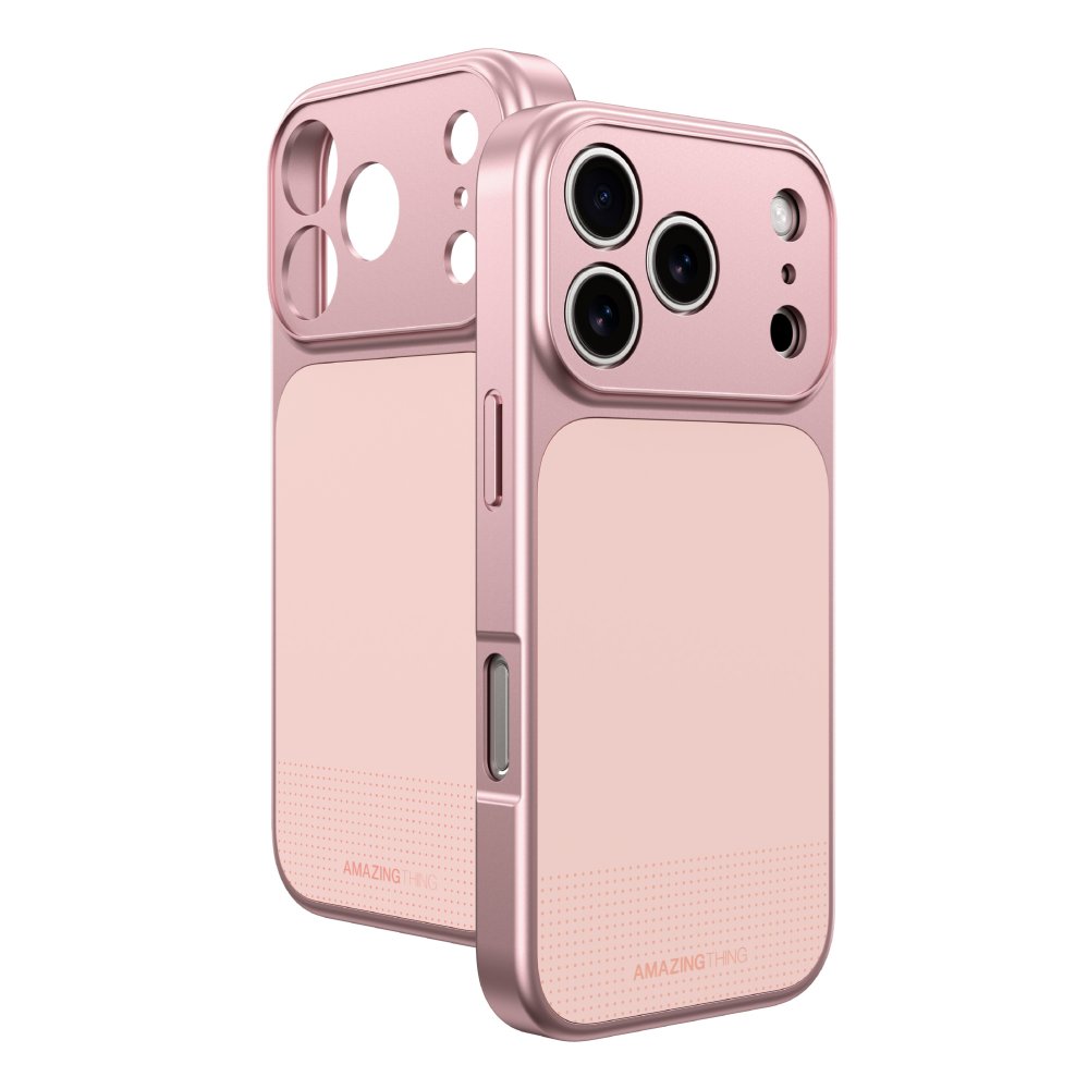 AmazingThing Minimal Minimal Full Cover Case for iPhone 17 Pro Max with MagSafe Pink