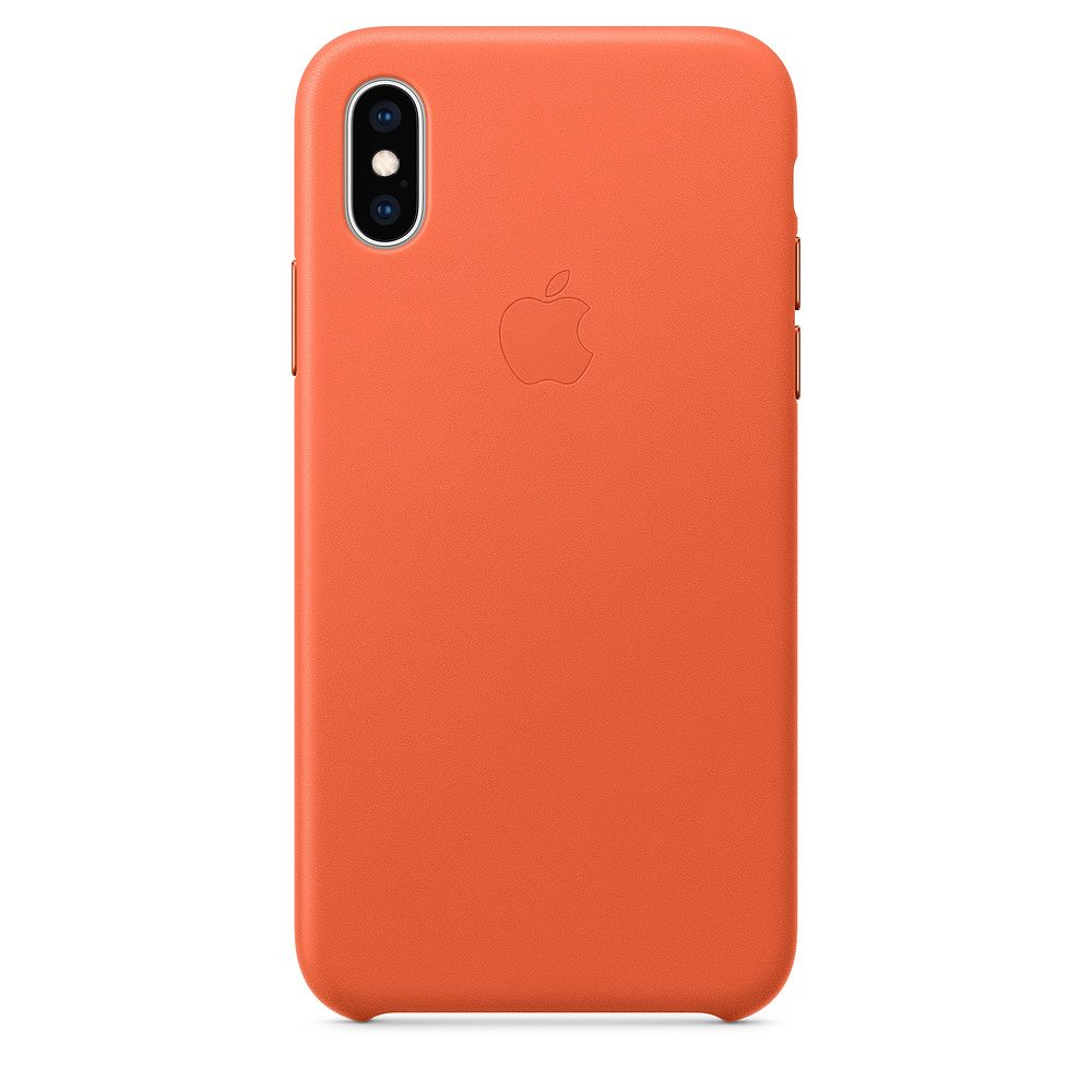 Apple Leather Case 1:1 for iPhone Xs  Sunset