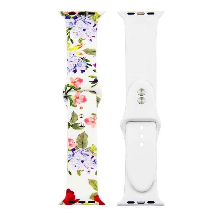Painted Silicone Watch Band for Apple Watch 42/44mm S/M 19