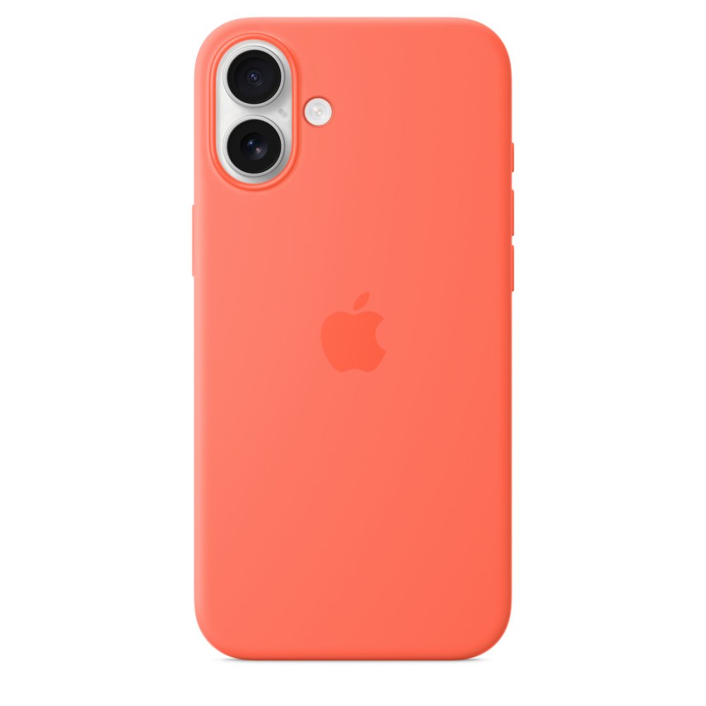 Apple Silicone Case 1:1 for iPhone 16 with MagSafe Tangerine