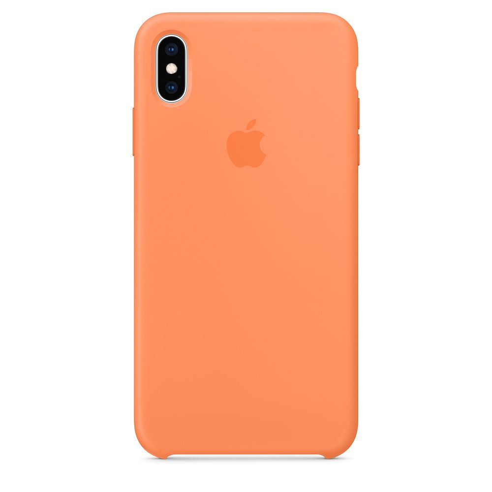 Apple Silicone case 1:1 for iPhone Xs Papaya