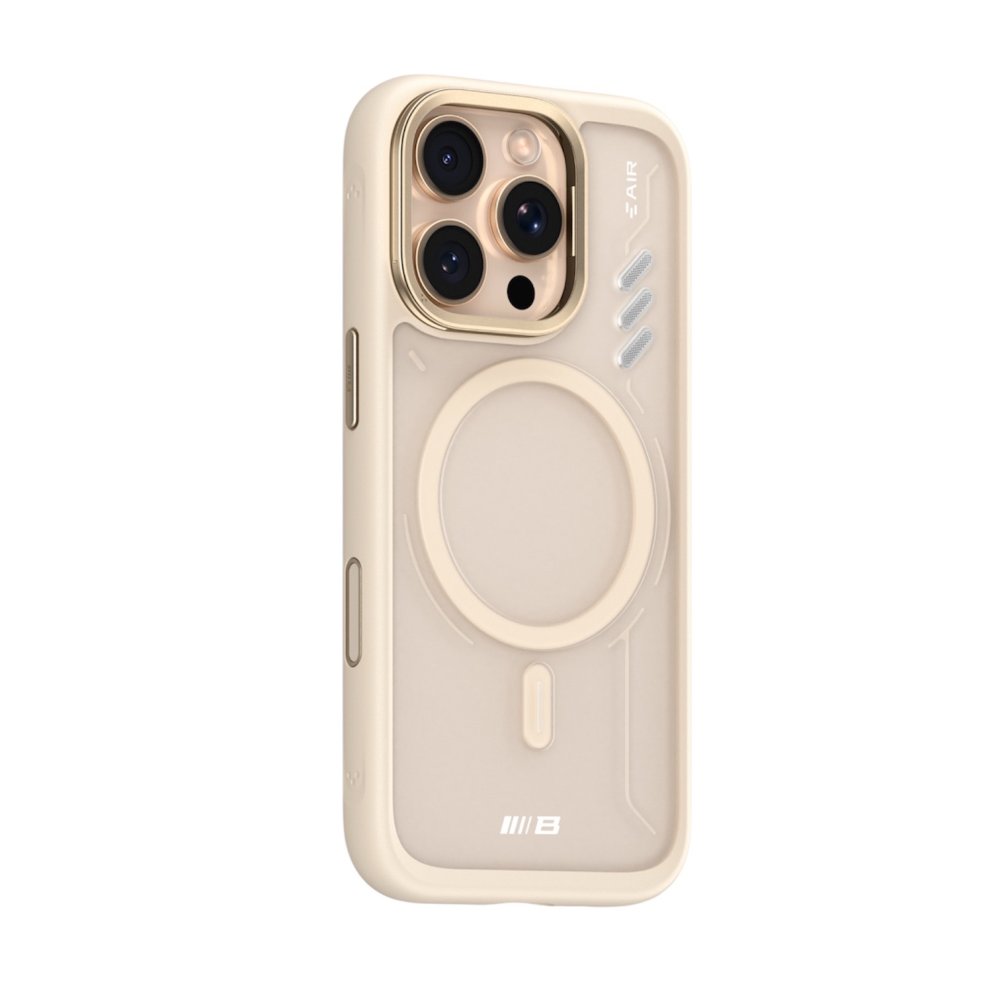 Blueo Frosted Heat Dissipation Case for iPhone 16 Pro with MagSafe Gold