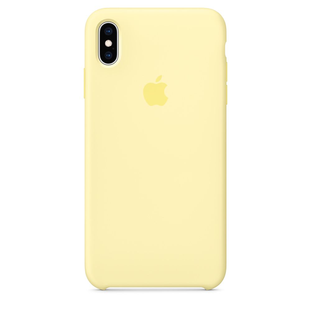 Apple Silicone Case 1:1 for iPhone Xs Mellow Yellow