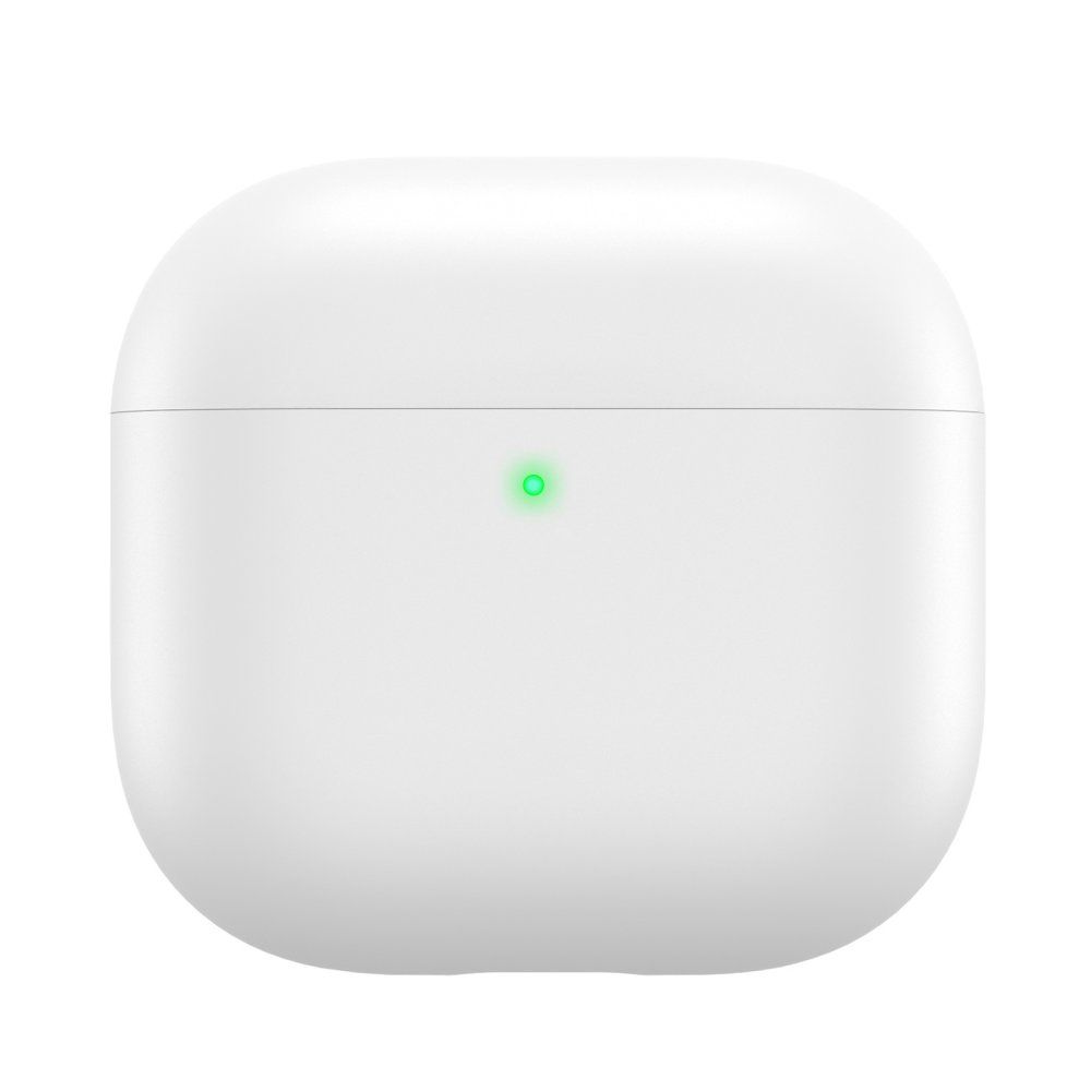 AhaStyle Ultra-Thin Colorful Silicone Case for Airpods 4 White