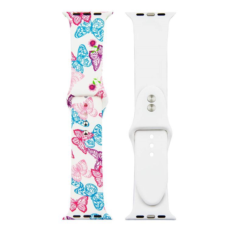 Painted Silicone Watch Band for Apple Watch 42/44mm S/M 22
