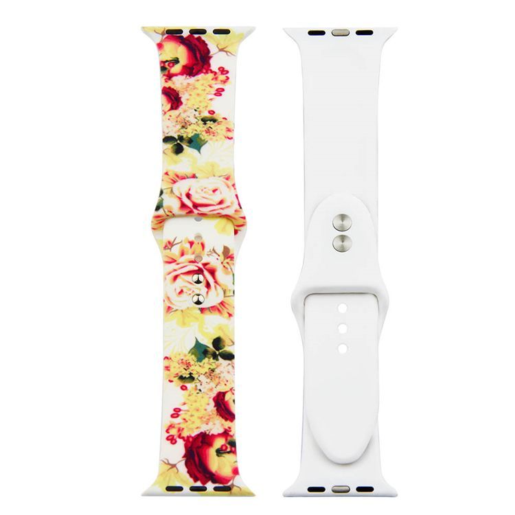 Painted Silicone Watch Band for Apple Watch 42/44mm S/M 12