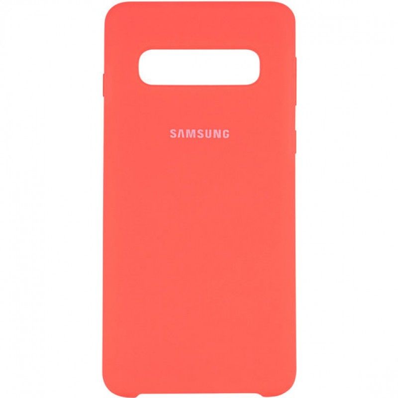 Silicone case for Samsung S10+ (Full Protection) Orange