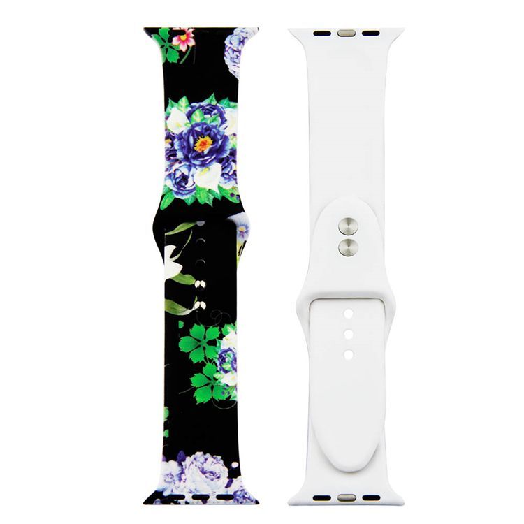 Painted Silicone Watch Band for Apple Watch 42/44mm S/M 21