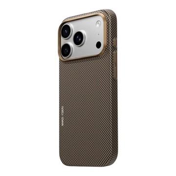 Blueo Slim Aramid Case for iPhone 18 Pro/17 Pro with MagSafe Black/Gold