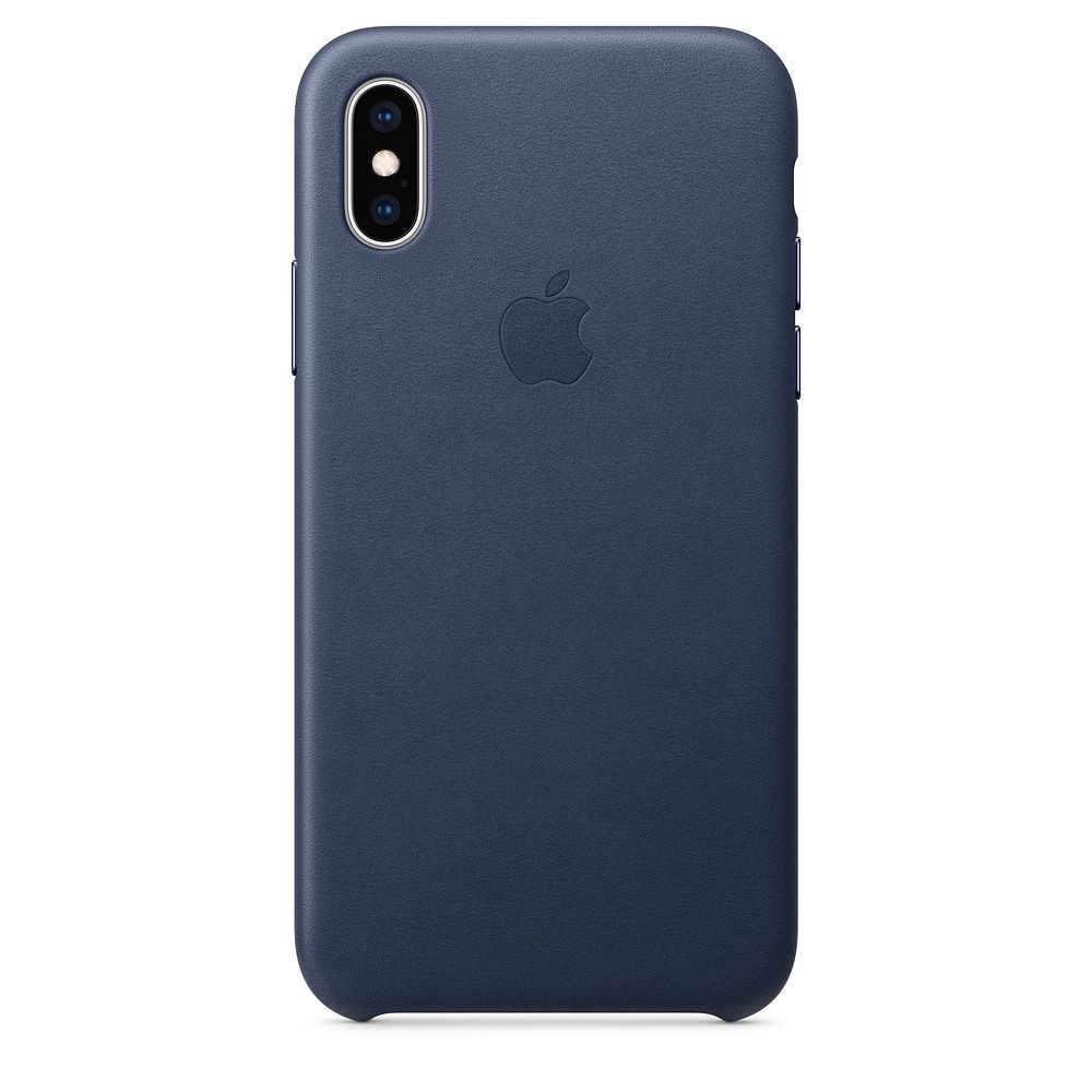 Apple Leather Case 1:1 for iPhone Xs Max Midnight Blue