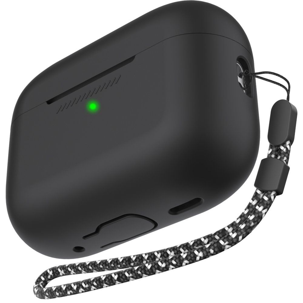 AhaStyle Colorful Silicone Case for Airpods Pro 2 Black