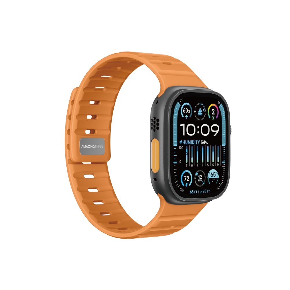 AmazingThing SilqLock Band for Apple Watch 42/44/45/46/49 mm Orange