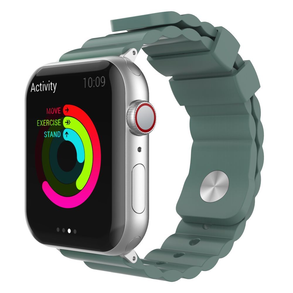 AhaStyle Premium Rugged Silicone Band for Apple Watch 42/44mm Green