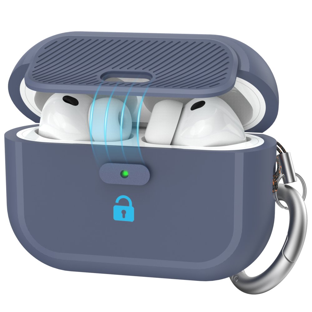AhaStyle SnapLock Case for Airpods Pro 3 Midnight Blue