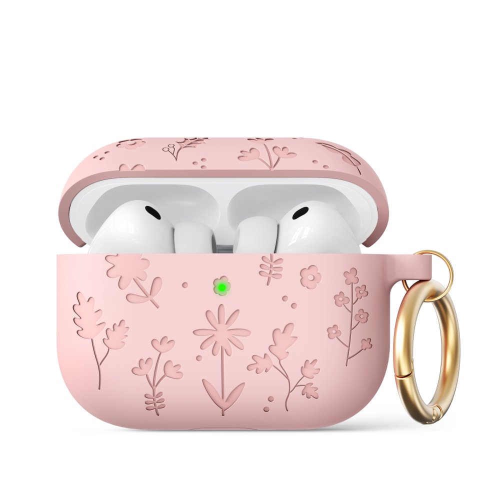 AhaStyle Flower Silicone Case for Airpods Pro 3 Pink