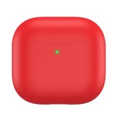 AhaStyle Ultra-Thin Colorful Silicone Case for Airpods 4 Red