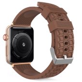 AhaStyle Premium Tire Texture Silicone Bands for Apple Watch 38/40/41/42 mm Brown