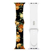 Painted Silicone Watch Band for Apple Watch 42/44/45/46/49 mm S/M 6