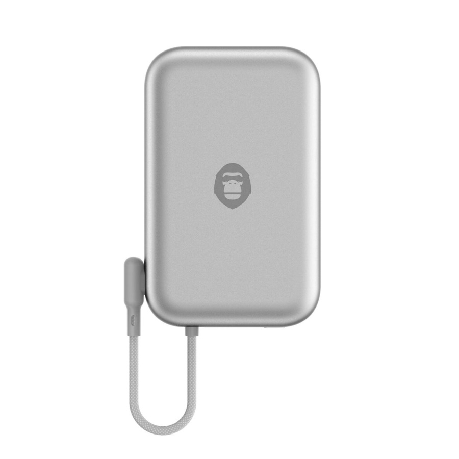 Blueo Space Capsule Wireless Powerbank Silver Titanium