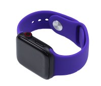 Silicone Watch Band for for Apple Watch 42/44/45/46/49 mm S/M Deep Purple