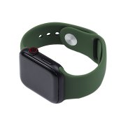 Silicone Watch Band for for Apple Watch 38/40/41/42 mm S/M Army Green