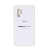 Silicone case for Samsung S10+ (Full Protection) White
