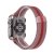 Milanese Loop for Apple Watch 38/40/41/42 mm Rose Gold/ Red