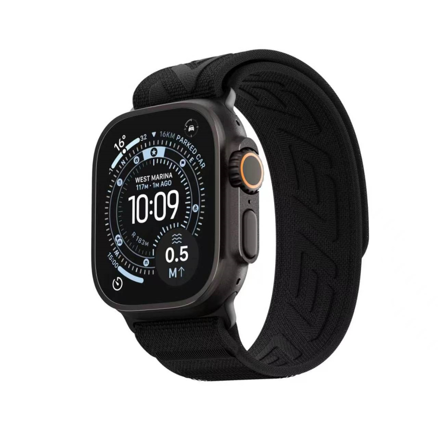 Blueo Trailweave Lite Loop Band for Apple Watch 42/44/45/46/49 mm Black