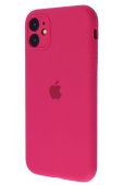 Apple Silicone Case for iPhone 12 Pro Rose Red  (With Camera Lens Protection)