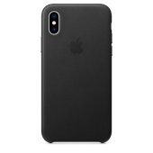 Apple Leather Case 1:1 for iPhone Xs Max Black