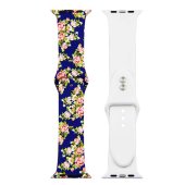 Painted Silicone Watch Band for Apple Watch 42/44/45/46/49 mm S/M 16